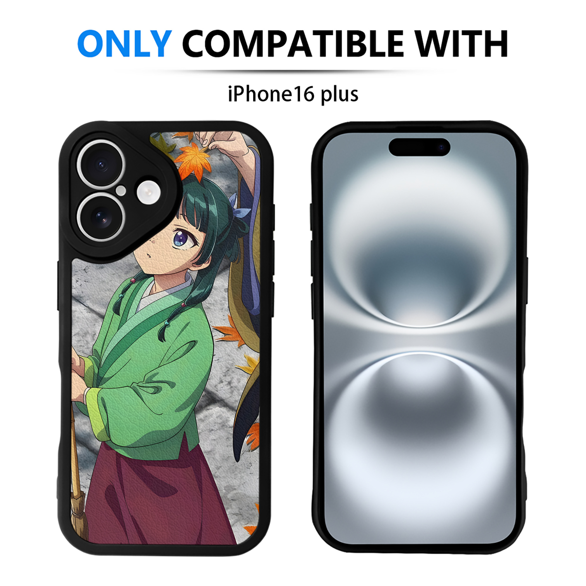 （画像用） 薬屋のひとりごと The Apothecary Diaries 【iPhone 16シリーズ対応】シリコンスマホケース（レザー調） 材質：シリコン